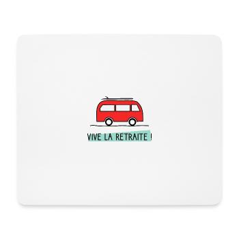 RUHESTAND. GLÜCKLICHER RUHESTAND. GLÜCKLICHER RUHESTAND - Mousepad (Querformat) - Weiß - Vorne