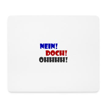 No But oh Louis de Funes - Mouse Pad (horizontal) - white - Front