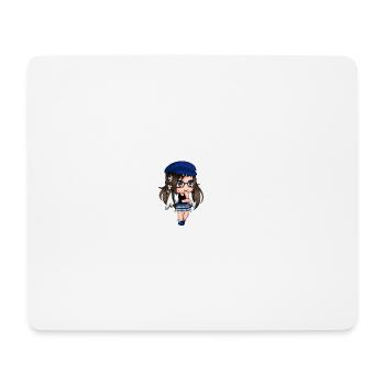 Gacha Angle Girl - Tapis de souris (format paysage) - blanc - Devant