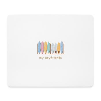My Surfboard Boyfriends - Mousepad (Querformat) - Weiß - Vorne
