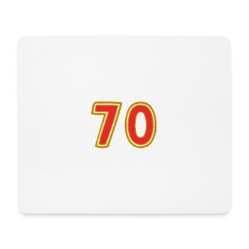 70. 70 JAHRE. 70-JÄHRIGES JUBILÄUM. 70-JÄHRIGES JUBILÄUM. - Mousepad (Querformat) - Weiß - Vorne