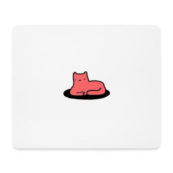 Cat - Meow - Kitten - Cat - Funny and cute - Mouse Pad (horizontal) - white - Front