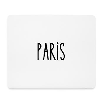 Paris Typography Design – Graphique élégant et chic - Tapis de souris (format paysage) - blanc - Devant