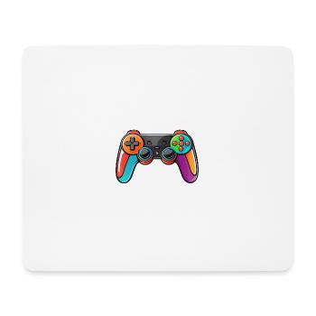 Gamepad Controller Colors Colorful - Mouse Pad (horizontal) - white - Front