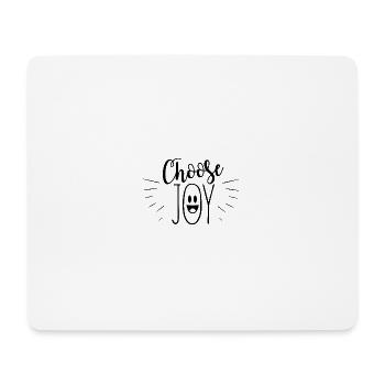 choose joy - Mousepad (Querformat) - Weiß - Vorne