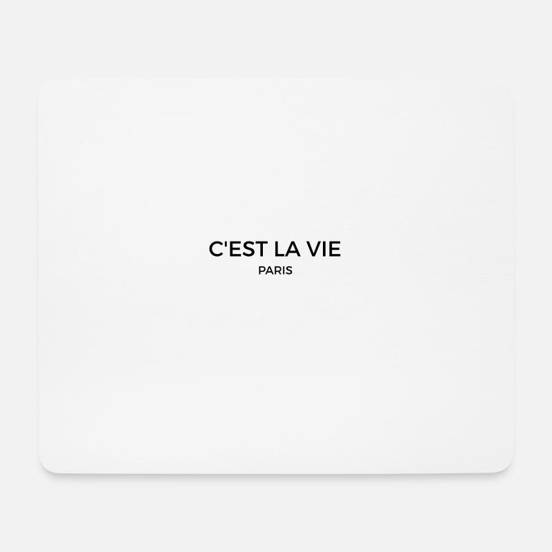 cestl la vie - Mousepad (Querformat) - Weiß