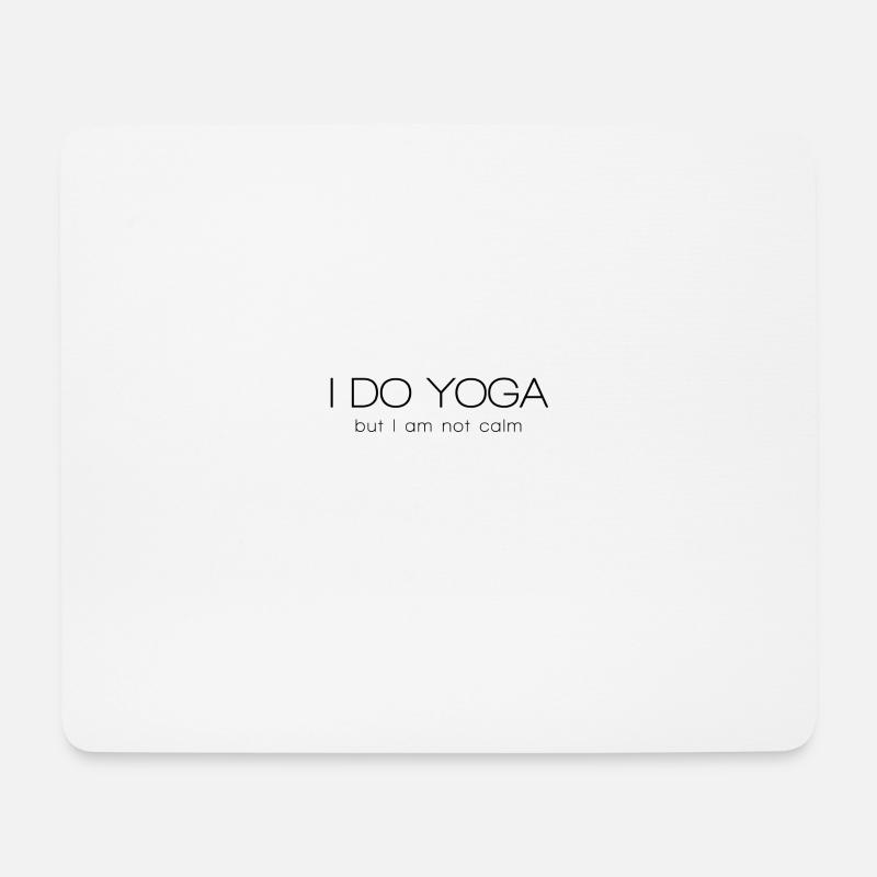 yoga - Tapis de souris (format paysage) - blanc
