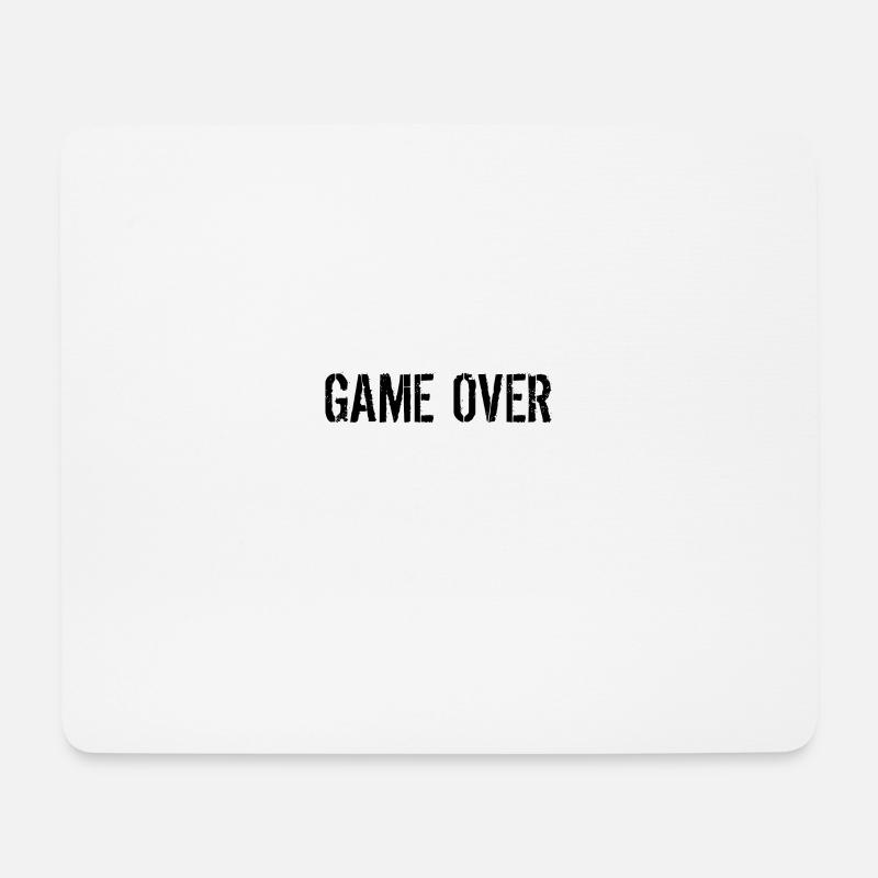 Game over - Mousepad (Querformat) - Weiß