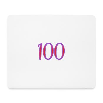 100. 100 JAHRE. 100-JÄHRIGES JUBILÄUM. 100. GEBURTSTAG - Mousepad (Querformat) - Weiß - Vorne