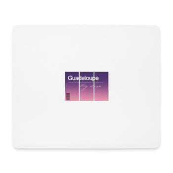 Guadeloupe, my love. Andenken MIT GPS Daten - Mousepad (Querformat) - Weiß - Vorne
