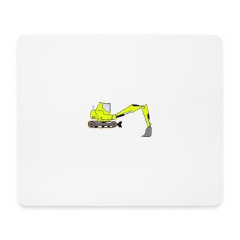 Bagger Digger - Mousepad (Querformat) - Weiß - Vorne