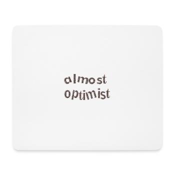 optimist - Mousepad (Querformat) - Weiß - Vorne