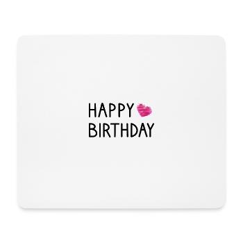 HAPPY BIRTHDAY. JOYEUX ANNIVERSAIRE. ANNIVERSAIRE. - Tapis de souris (format paysage) - blanc - Devant