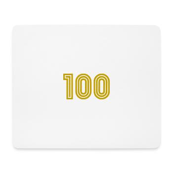 100. 100 JAHRE. 100-JÄHRIGES JUBILÄUM. 100. GEBURTSTAG - Mousepad (Querformat) - Weiß - Vorne