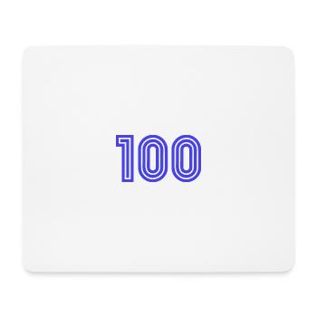 100. 100 ANS. 100e ANNIVERSAIRE. ANNIVERSAIRE 100 - Tapis de souris (format paysage) - blanc - Devant
