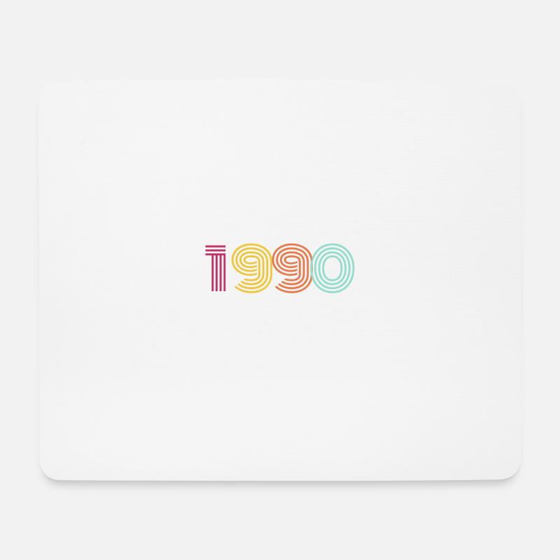 1990 JAHRGANG - Mousepad (Querformat) - Weiß