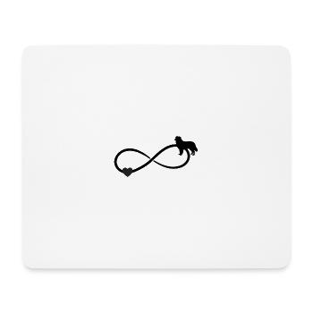 Australian Shepherd Heart Infinity - Mouse Pad (horizontal) - white - Front