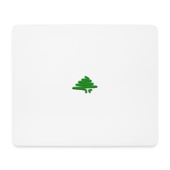 Libanon Zeder grün - Mousepad (Querformat) - Weiß - Vorne