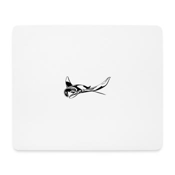 Manta Rays - Mouse Pad (horizontal) - white - Front