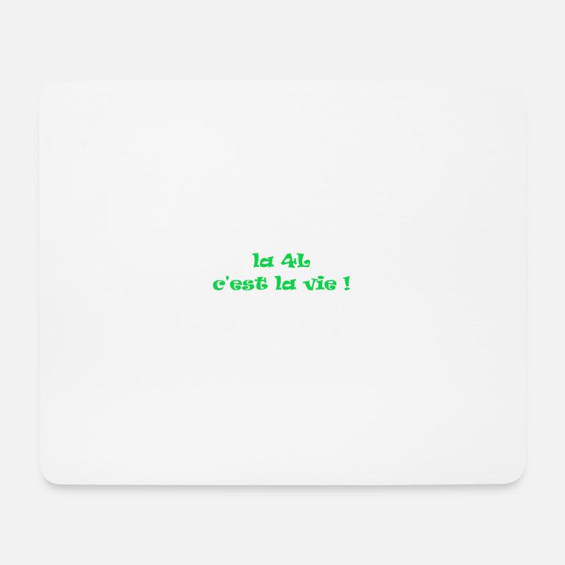 la 4L c'est la vie ! - Tapis de souris (format paysage) - blanc