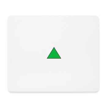 Triangle green - Mouse Pad (horizontal) - white - Front
