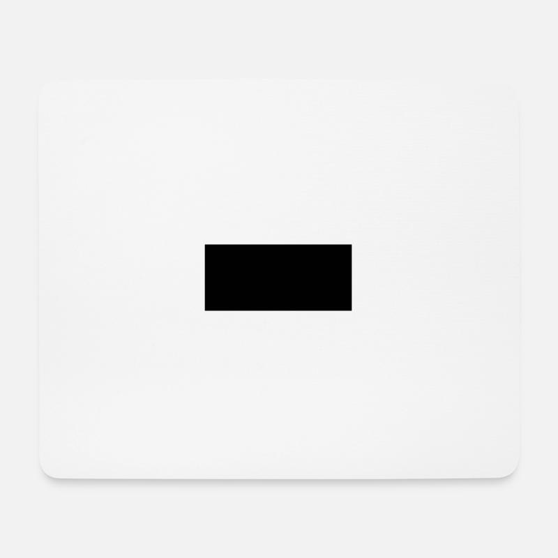 Black - Mouse Pad (horizontal) - white