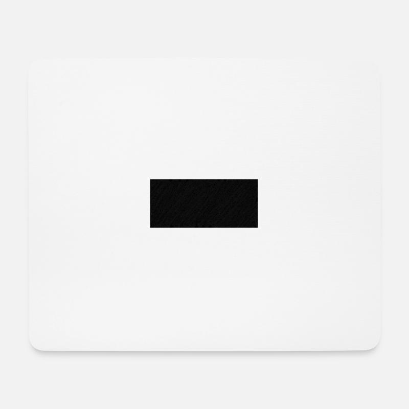 black - Mousepad (Querformat) - Weiß