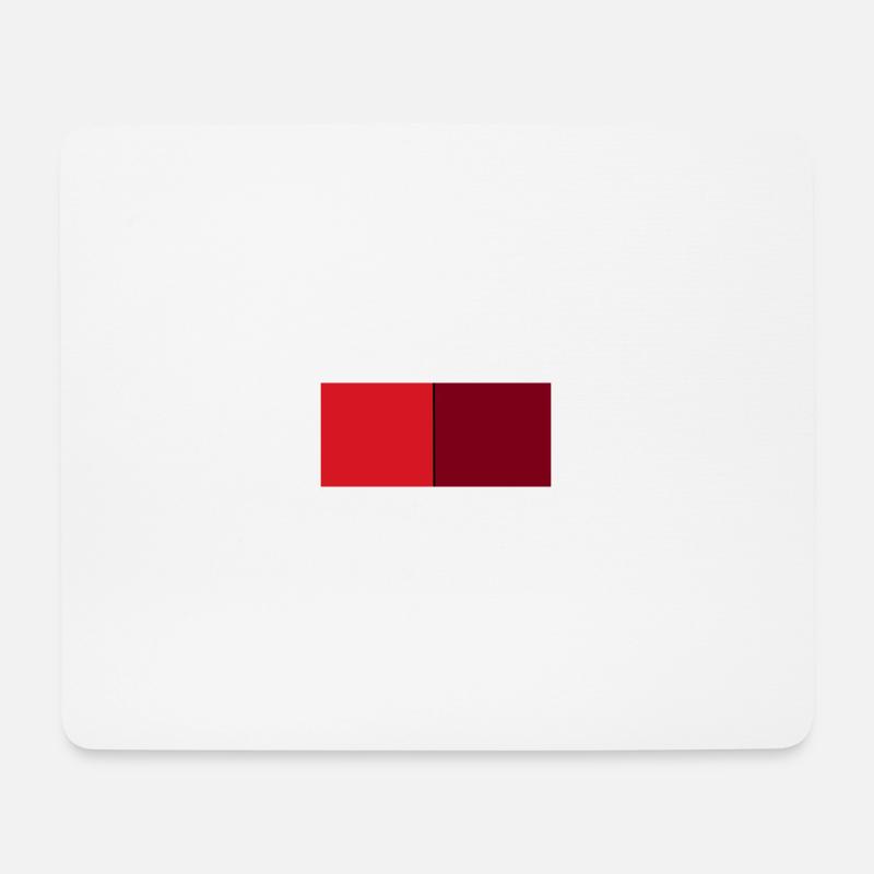 red red - Mouse Pad (horizontal) - white