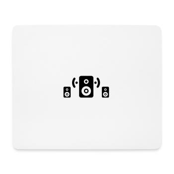 sound system - Mouse Pad (horizontal) - white - Front