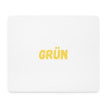 Grün - Mousepad (Querformat) - Weiß - Vorne