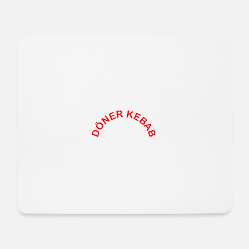 Döner Kebab Schriftzug - Mousepad (Querformat) - Weiß