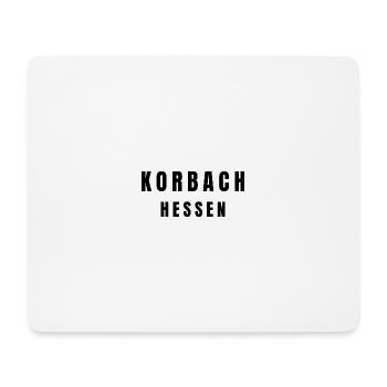 Korbach, Hesse - Tapis de souris (format paysage) - blanc - Devant