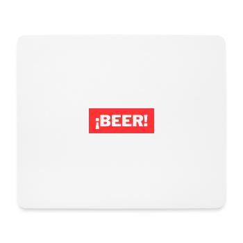 Beer - Mousepad (Querformat) - Weiß - Vorne