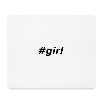 #girl - Mousepad (Querformat) - Weiß - Vorne