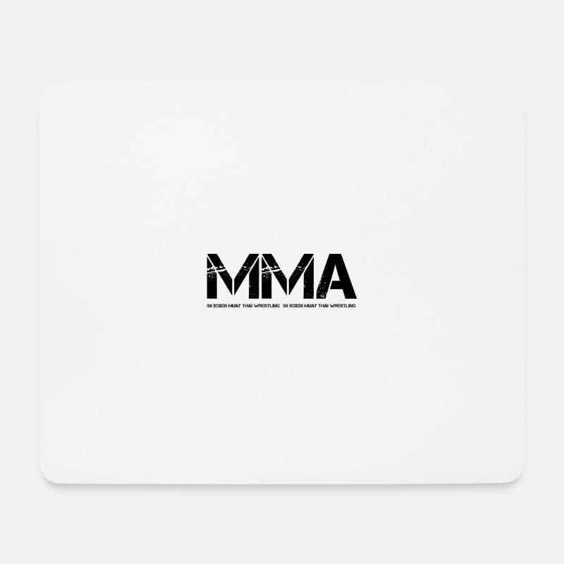 MMA - Mousepad (Querformat) - Weiß