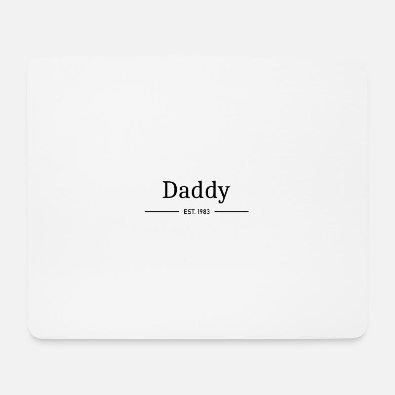Daddy EST. 1983 - Mouse Pad (horizontal) - white
