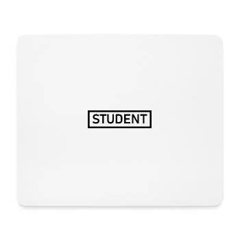 STUDENT schwarzes Simple Design - Mousepad (Querformat) - Weiß - Vorne