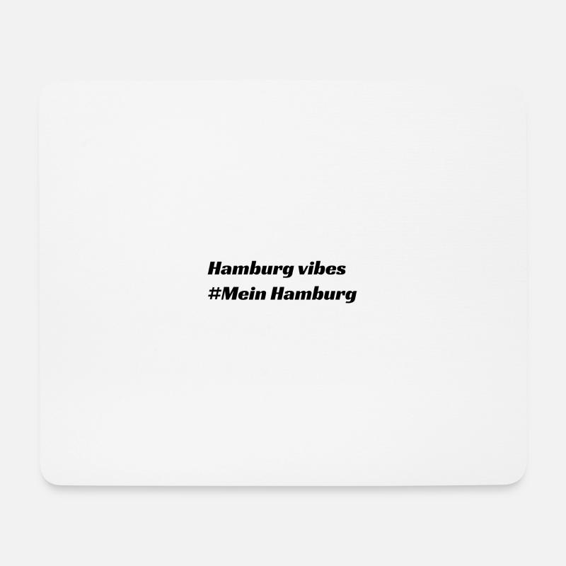 Hamburg - Mousepad (Querformat) - Weiß