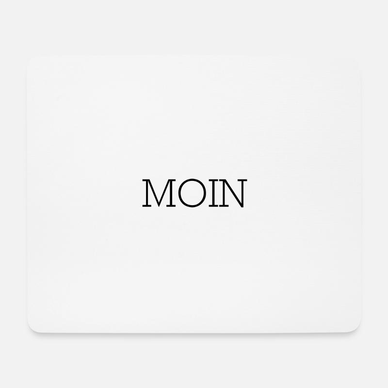 Moin - Mousepad (Querformat) - Weiß