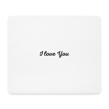 Joli design I love you - Tapis de souris (format paysage) - blanc - Devant
