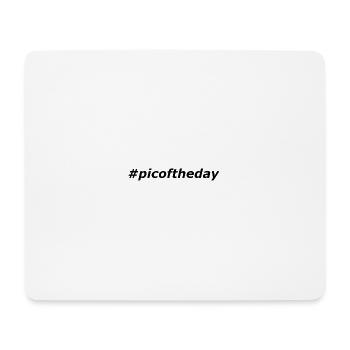 #picoftheday - Mousepad (Querformat) - Weiß - Vorne