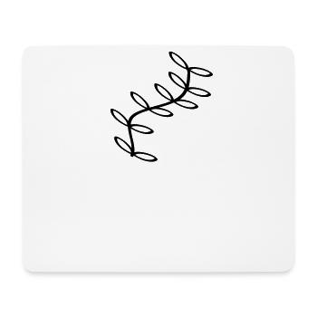 plante - Tapis de souris (format paysage) - blanc - Devant