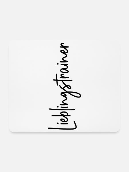 Lieblingstrainer - Mousepad (Querformat) - Weiß