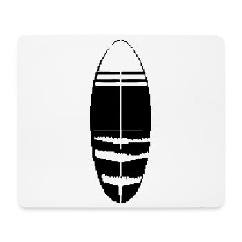 Planche de surf Pixel - Tapis de souris (format paysage) - blanc - Devant