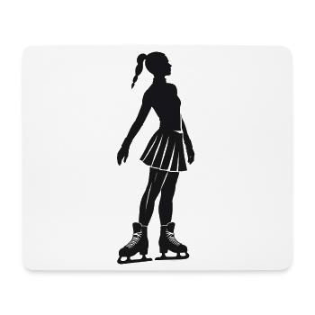 Eis Figure Skater  - Cool Silhouette Logo - Mouse Pad (horizontal) - white - Front
