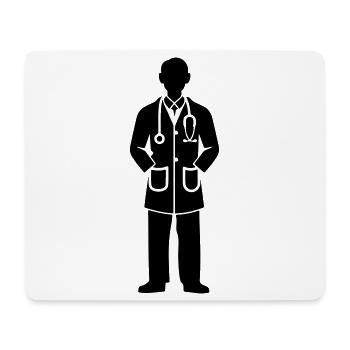 Doktor Arzt - Mousepad (Querformat) - Weiß - Vorne