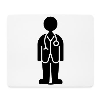 Doktor Symbol - Mousepad (Querformat) - Weiß - Vorne
