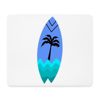 Turquoise Palm Board - Mouse Pad (horizontal) - white - Front