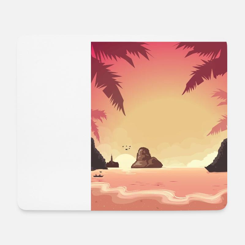 Vietnam Beach - Mousepad (Querformat) - Weiß