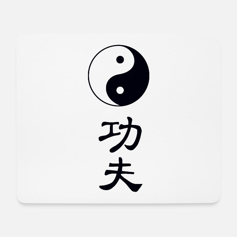 tao kung fu - Mousepad (Querformat) - Weiß